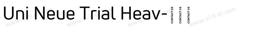 Uni Neue Trial Heav字体转换